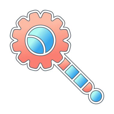 Çıngırak modern simgesinin vektör çizimi