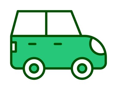 Araba düz simgesi. Vektör çizim 