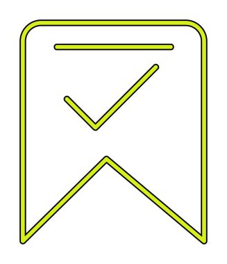 işaret simgesini işaretle, vektör illüstrasyonu basit tasarım