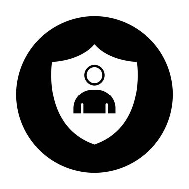 Hesap koruma simgesi vektör illüstrasyonuName