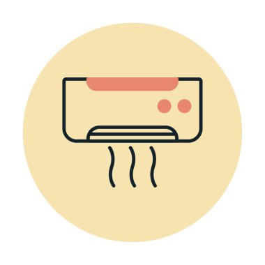 Klima ağı basit simgesi.