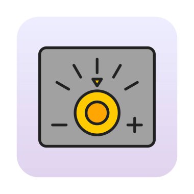 Loş simgenin vektör illüstrasyonu