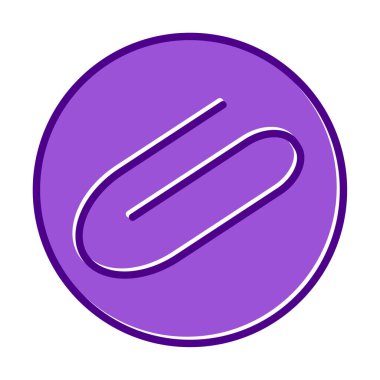 Eklenti simgesi. vektör renk çizimi