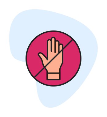 Web simgesine, vektör illüstrasyonuna dokunma