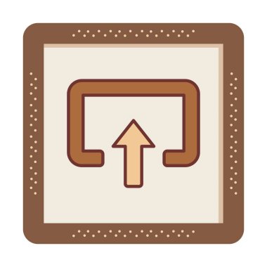 Girdi düz vektör simgesi