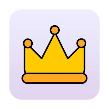 Taç vektör simgesi. Basit resimleme