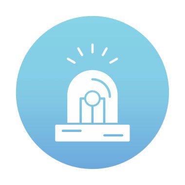 Siren simgesi vektör illüstrasyonu