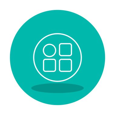 Menü web simgesi, vektör çizim