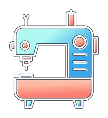 Makine Web simgesi illüstrasyonu dikiliyor