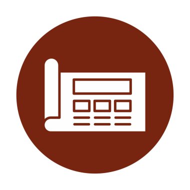 Şablon simgesi, vektör illüstrasyonu basit tasarım