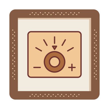 Loş simgenin vektör illüstrasyonu