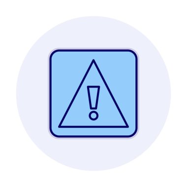 Dikkat İşareti simgesi vektör illüstrasyonu