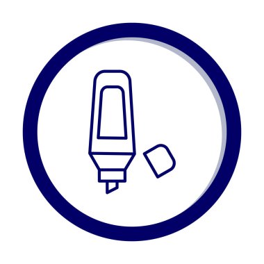 Vurgulama simgesi web basit illüstrasyon