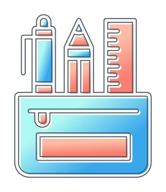 Kalem Durumu simgesi, vektör illüstrasyonu  