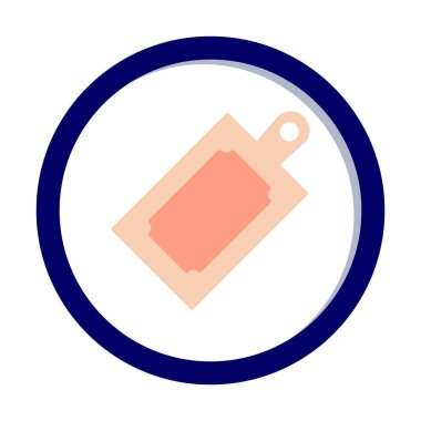 Kesme tahtası simgesi, vektör illüstrasyonu