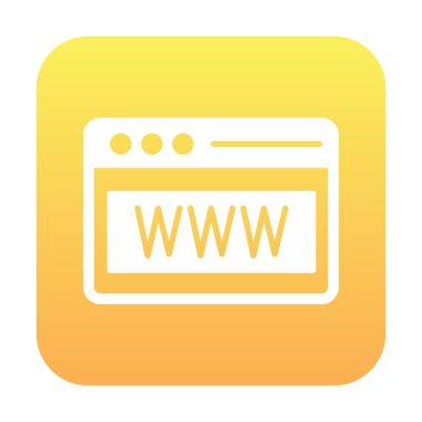 Web tarayıcı simgesi, vektör çizim