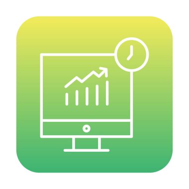 Stocks Analitik Modern Simgesinin vektör çizimi                   