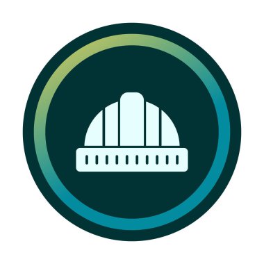 Sabit şapka simge vektör çizim