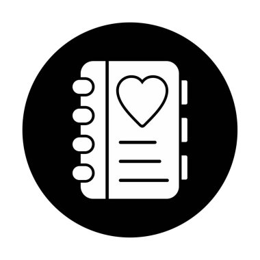 not defteri simgesi soyut arkaplan vektöründe izole edildi