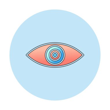 Göz simgesi, vektör illüstrasyon tasarımı 
