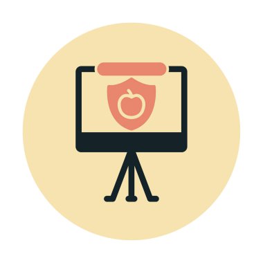 Beyaz arkaplanda besin sunum vektörü illüstrasyonu