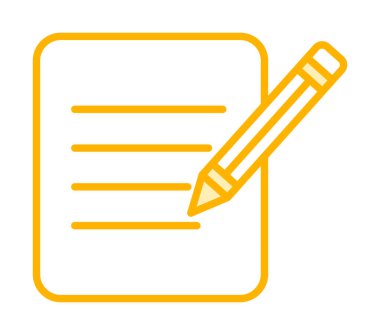 Kağıt Düzenleme. Web simgesi basit illüstrasyon