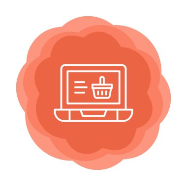 Projeniz için çevrimiçi alışveriş simgesi