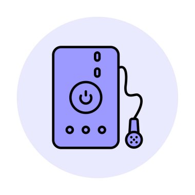 Su banyosu web simgesi, illüstrasyon