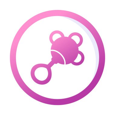 Çıngırak modern simgesinin vektör çizimi