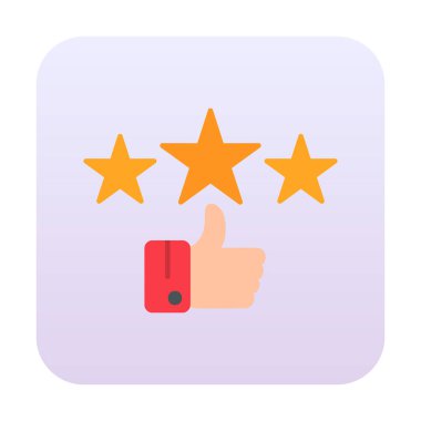 derecelendirme vektörü renk çizgisi simgesi 