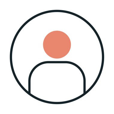 kullanıcı simgesi işaret vektörü çizimi 