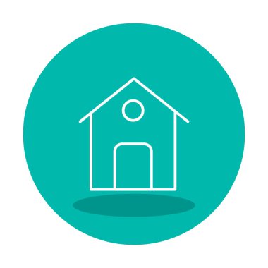 ev vektör simgesi. Basit resimleme 