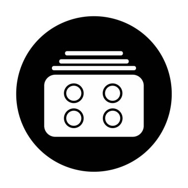 Menü web simgesi, vektör çizim