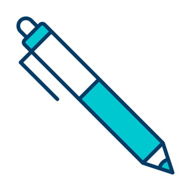 Kalem düz simgesi. Vektör çizim