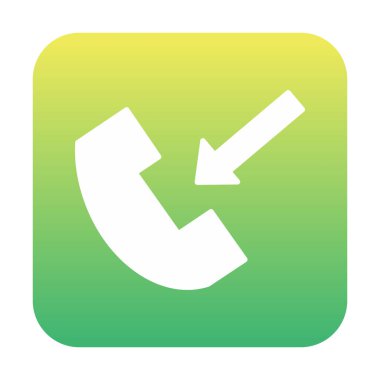 telefon arama simgesi, vektör illüstrasyonu basit tasarım