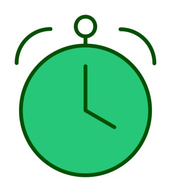 Saat, zamanlayıcı simgesi vektör çizimi 