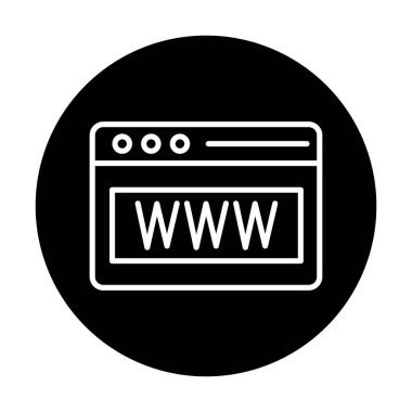 Web tarayıcı simgesi, vektör çizim