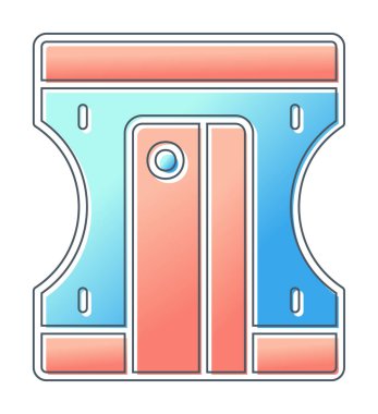 Kalem kalemtıraş simge vektör çizim