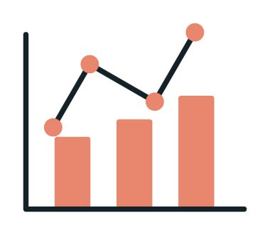 Grafik. Web simgesi basit illüstrasyon 
