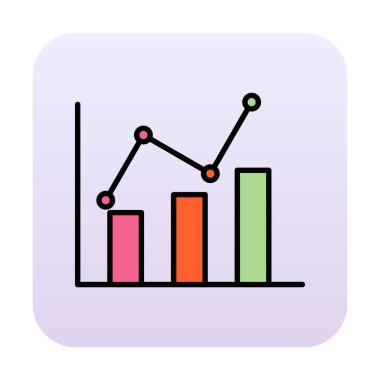 Grafik. Web simgesi basit illüstrasyon 