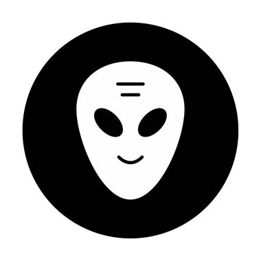 Sevimli uzaylı karakter Vektör illüstrasyonu