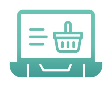 Projeniz için çevrimiçi alışveriş simgesi