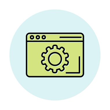 Tarayıcı Simge vektör çizimi ayarlanıyor