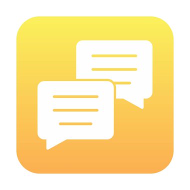 Basit konuşma baloncukları Konuşma simgesi, vektör illüstrasyonu