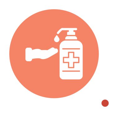 Basit El Yıkama simgesi, vektör illüstrasyonu