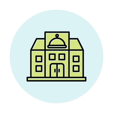 Beyaz arkaplanda restoran vektör illüstrasyonu