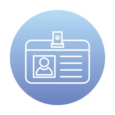 Basit simge tanımlama kartı resimlemesiName 