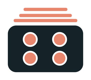 Menü web simgesi, vektör çizim