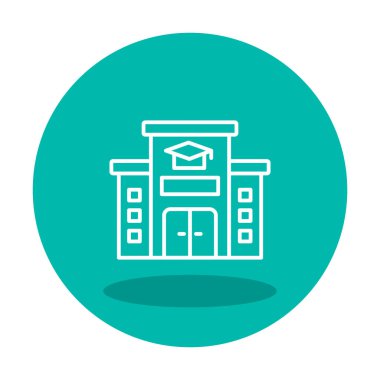 okul simgesi vektör illüstrasyonu