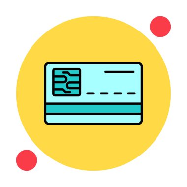 Akıllı Kart vektörü basit biçim simgesi